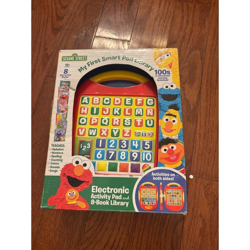 Sesame Street My First Smart Pad Library Electronic Pad 8-Book Set 18M+ GIFT 1st